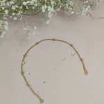 پابند توپی طلایی استیل بسیار زیبا مخصوص مهمانی