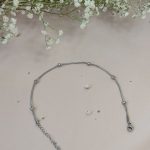 پابند نقره ای استیل بسیار زیبای زنانه و دخترانه برای هدیه دادن