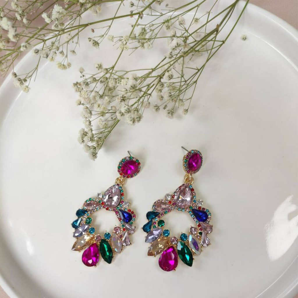 گوشواره پرنسسی هفت رنگ