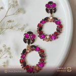 گوشواره ارغوانی شیک و خاص