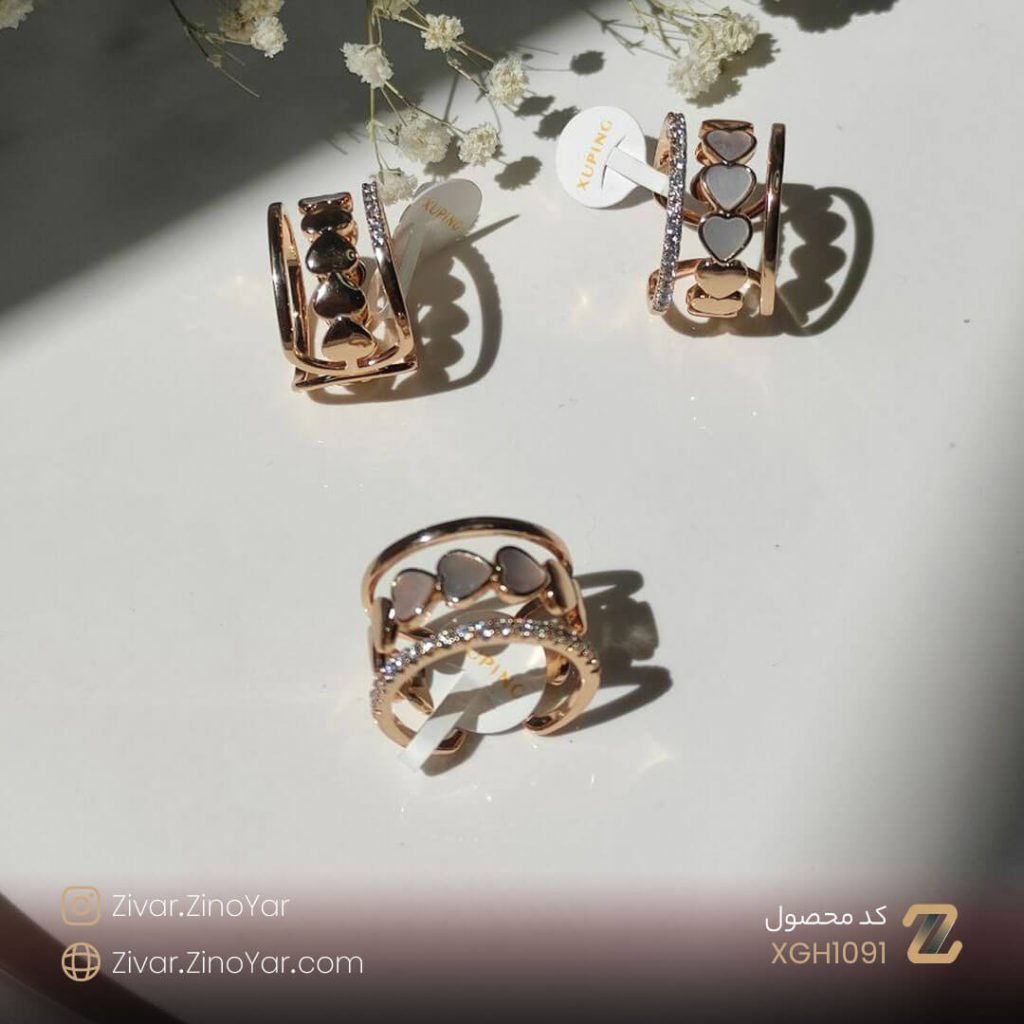 انگشتر قلبی بسیار زیبا مناسب هدیه