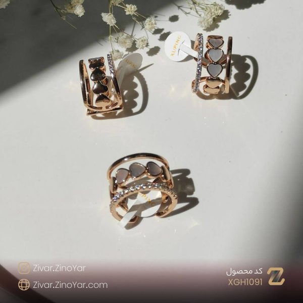 انگشتر قلبی بسیار زیبا مناسب هدیه