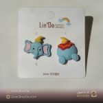 گوشواره فانتزی طرح فیل - کد BTO1008 - تصویر 2