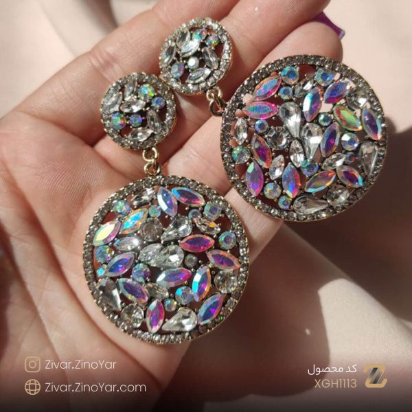 گوشواره دایره توپر