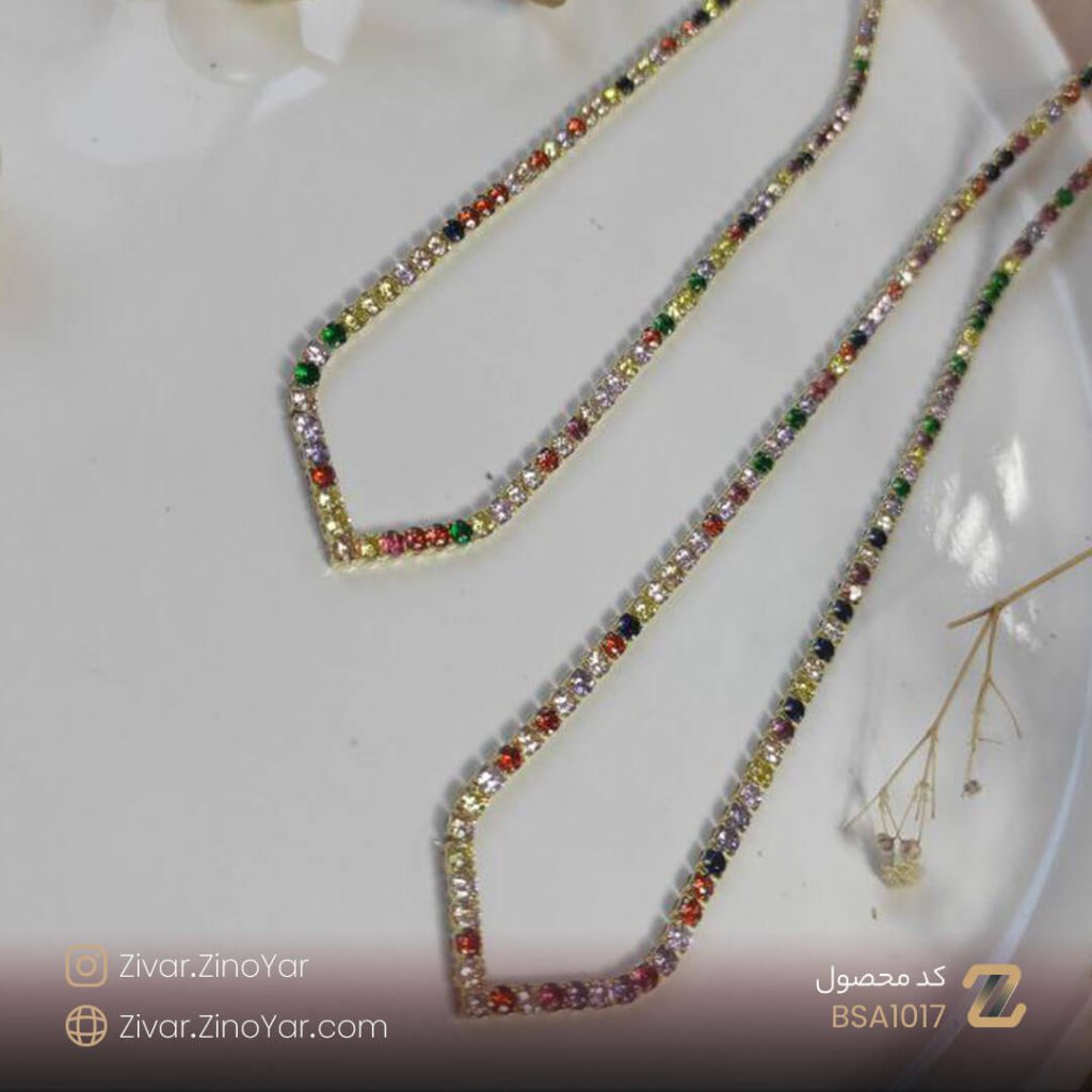 گردنبند دخترانه بسیار زیبای بدل از بدلیجات رنگ ثابت