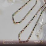 گردنبند دخترانه بسیار زیبای بدل از بدلیجات رنگ ثابت