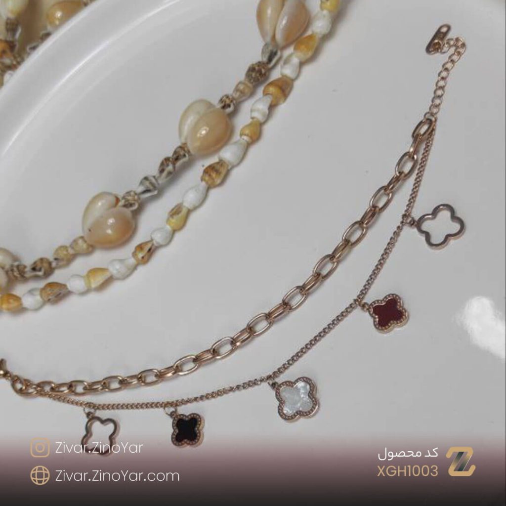 دستبند ونکلیف رزگلد