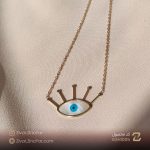 گردنبند چشم نظر با آبکاری طلا 18 عیار