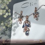 نیم ست برگ نگین سواروسکی کلیو - کد ACLK101985A-004 - تصویر 2