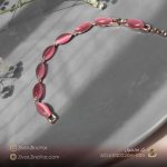 دستبند زنانه ظریف و زیبا با نگین های سواروسکی اصل و محصول کشور فرانسه