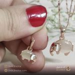 هدیه ای از برند کلیو - نیم ست به همراه گوشواره های میخی