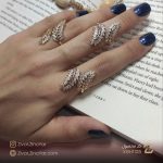 انگشتر طرح گندم ضربدری ژوپینگ - کد XGH1128 - تصویر 3