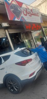 شیشه عقب هیوندای سانتافه مدل 2013 تا 2017