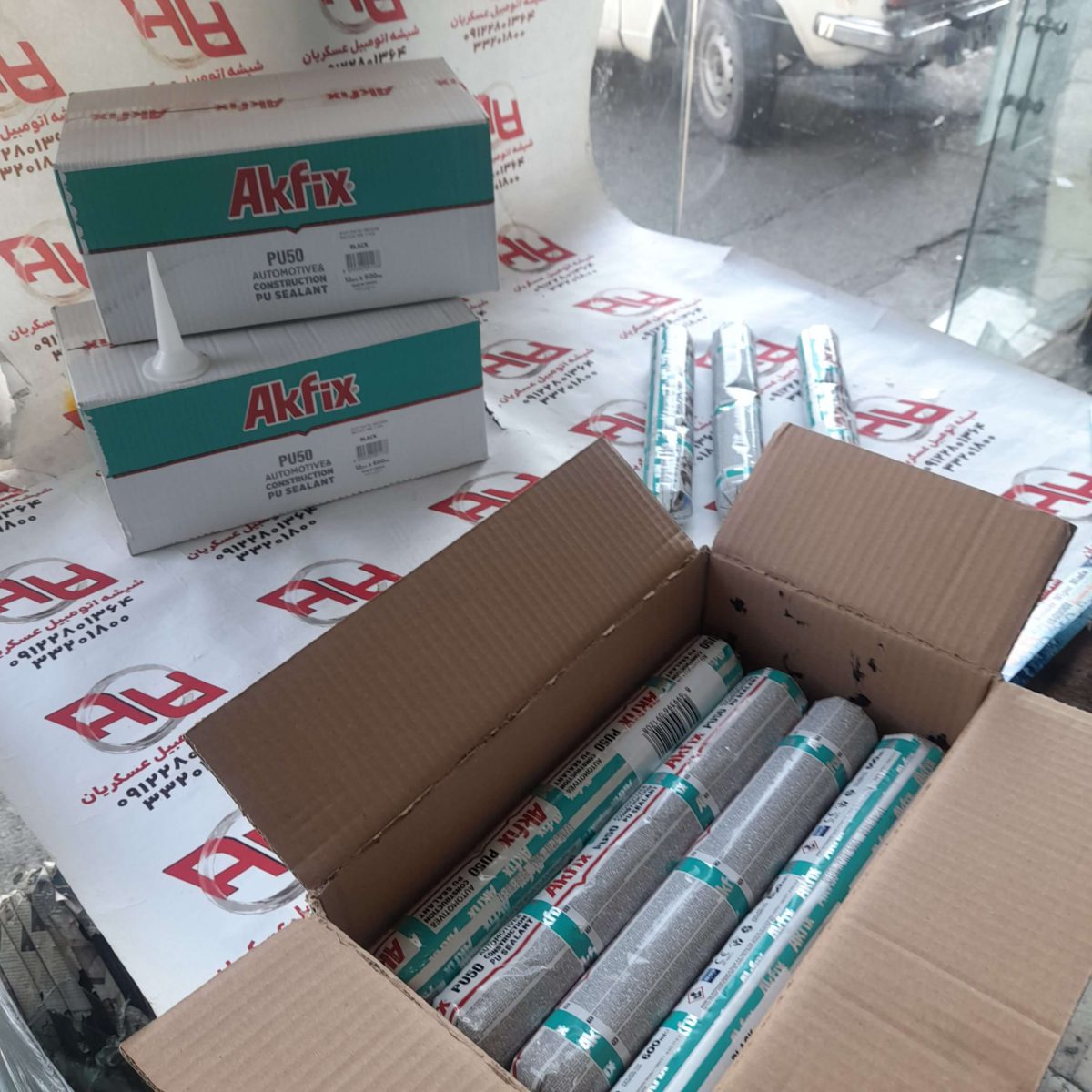 چسب پلی اورتان Akfix مناسب شیشه خودرو - تصویر 3